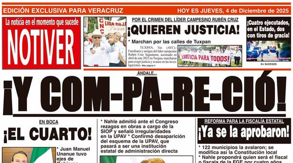 LA PORTADA - JUEVES 4 DE DICIEMBRE 2025