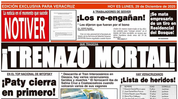 LA PORTADA - LUNES 29 DE DICIEMBRE 2025