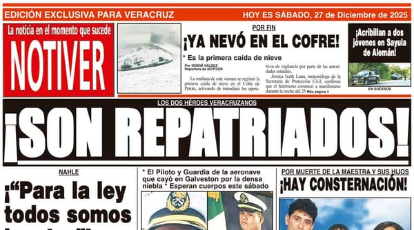 LA PORTADA - SÁBADO 27 DE DICIEMBRE 2025