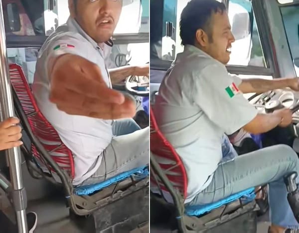 ¡IBA MANEJANDO COMO LOCO!