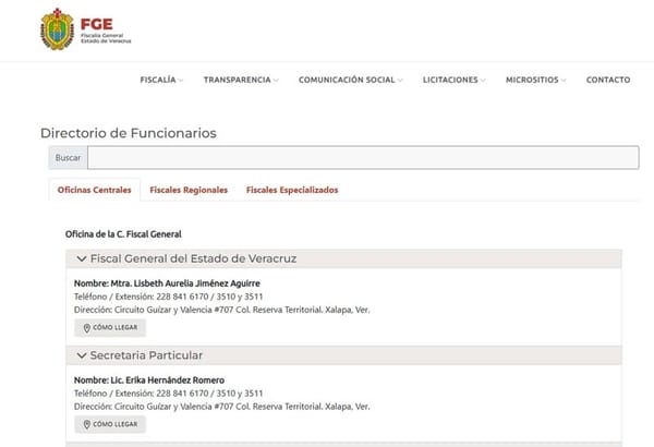 ¡Y LA ACTUALIZAN! - *Yeya ya está en el directorio de la FGE