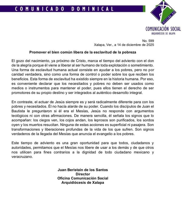 ¡NO USEN A LOS POBRES! - PIDE IGLESIA CATÓLICA