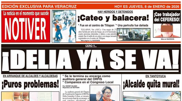 LA PORTADA - JUEVES 8 DE ENERO 2026