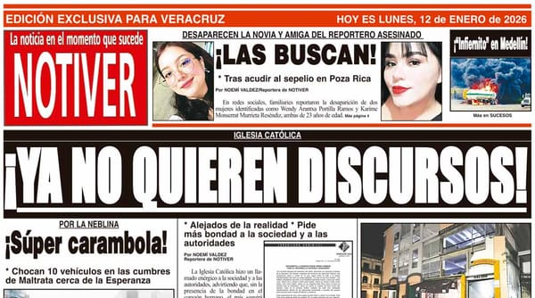 LA PORTADA - LUNES 12 DE ENERO 2026