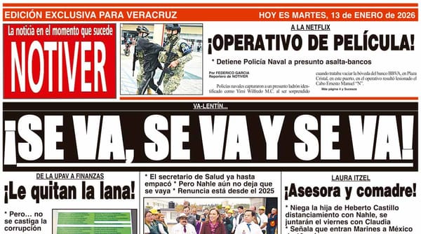 LA PORTADA - MARTES 13 DE ENERO 2026