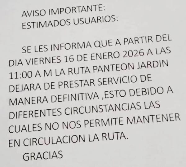 ¡DESAPARECE LA RUTA PANTEÓN JARDÍN! - *A caminar, hasta Cuauhtémoc y Díaz Mirón
