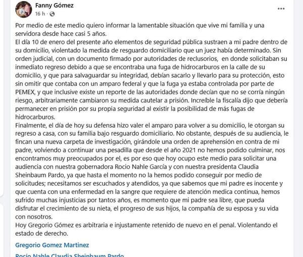 ¡CLAMA AYUDA! - HIJA DE GOYO GÓMEZ