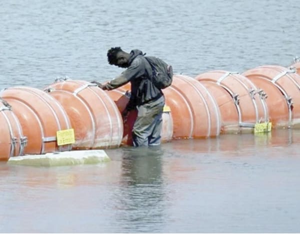 ¡ANUNCIA EU 800 KM DE 'MURO FLOTANTE' SOBRE RÍO BRAVO!