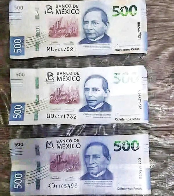 ¡CIRCULAN BILLETES FALSOS DE 500 PESOS EN LOS MERCADOS!