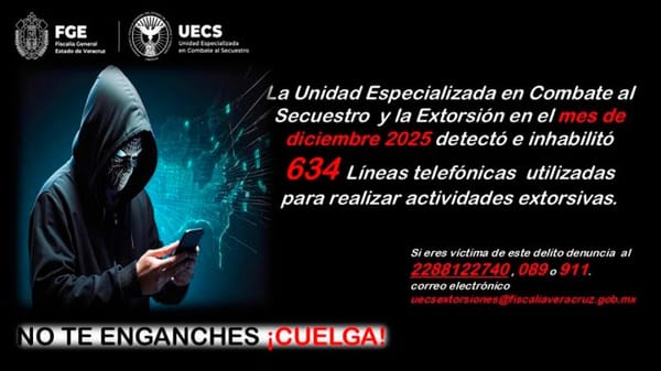 ¡TIRAN LÍNEAS TELEFÓNICAS! - *Más de 600 que eran utilizadas para extorsionar