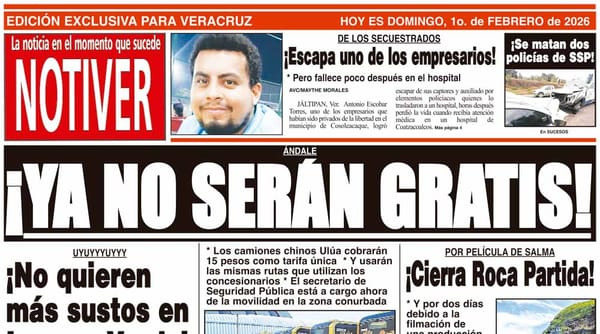 LA PORTADA - DOMINGO 1 DE FEBRERO 2026