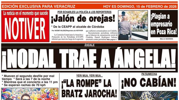 LA PORTADA - DOMINGO 15 DE FEBRERO 2026