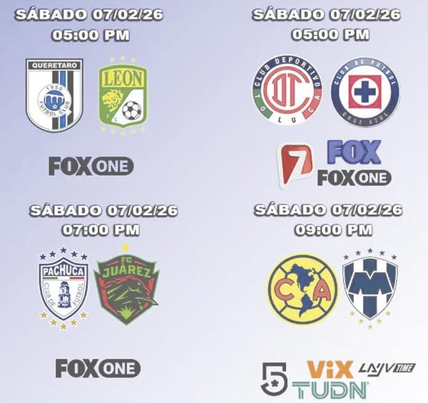 ¡AMÉRICA ANTE RAYADOS, LO ATRACTIVO DE LA JORNADA SABATINA!