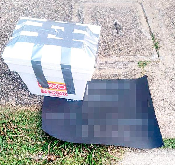 ¡DEJAN CABEZA HUMANA EN HIELERA EN COATZACOALCOS!