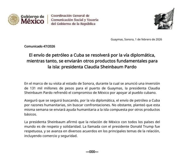 ¡POR VÍA DIPLOMÁTICA! - RESPONDE CLAUDIA A APRETÓN