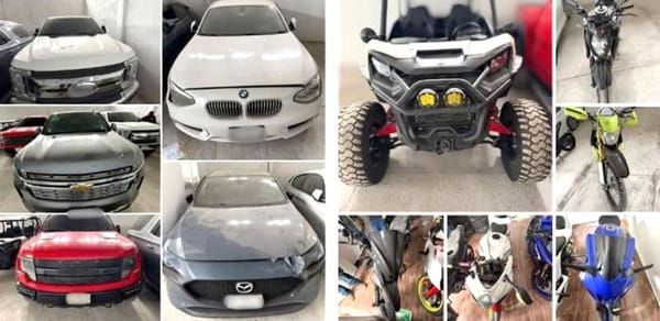 ¡LA FGE ASEGURÓ ONCE VEHÍCULOS DE ALTA GAMA!