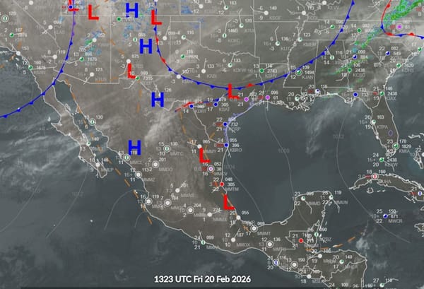 ¡FRENTE FRÍO AZOTARÁ CON LLUVIAS FUERTES!