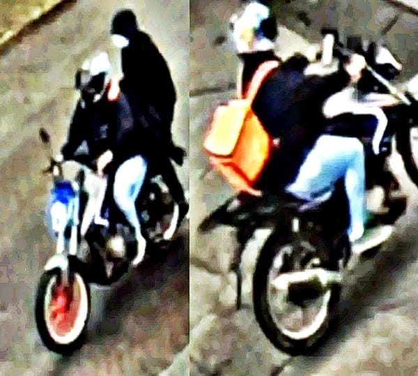 ¡PAREJA DE MOTO-RATONES ASALTAN CON PISTOLA EN LAS BAJADAS!