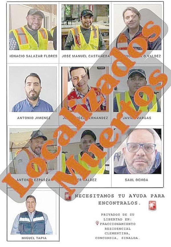 ¡SUMAN CINCO MINEROS IDENTIFICADOS!