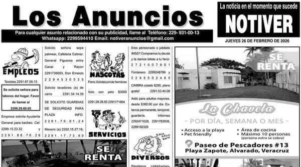 ...LOS ANUNCIOS, AVISOS Y DEMÁS! - JUEVES, 26 DE FEBRERO 2026