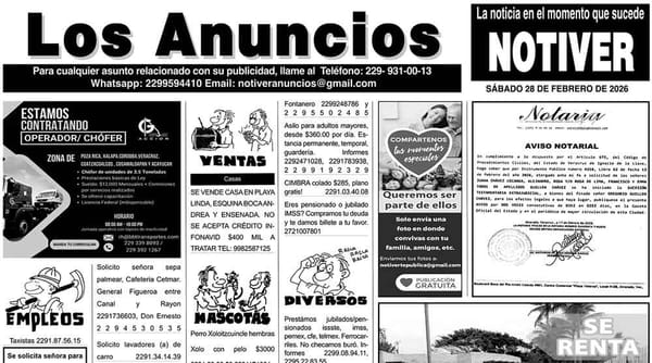 ...LOS ANUNCIOS, AVISOS Y DEMÁS! - SÁBADO, 28 DE FEBRERO 2026