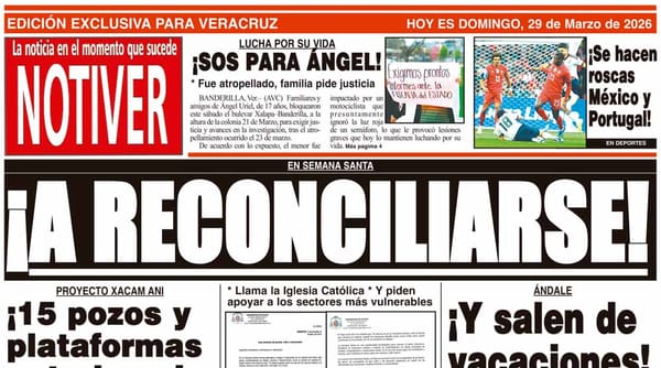 LA PORTADA - DOMINGO 29 DE MARZO 2026