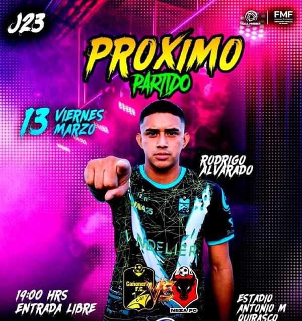 ¡CAÑONEROS RECIBE HOY A NEZA EN EL QUIRASCO!