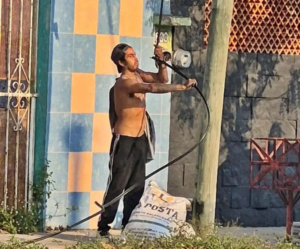 ¡VECINOS “CACHAN” A ‘RATA’ ROBANDO CABLES!