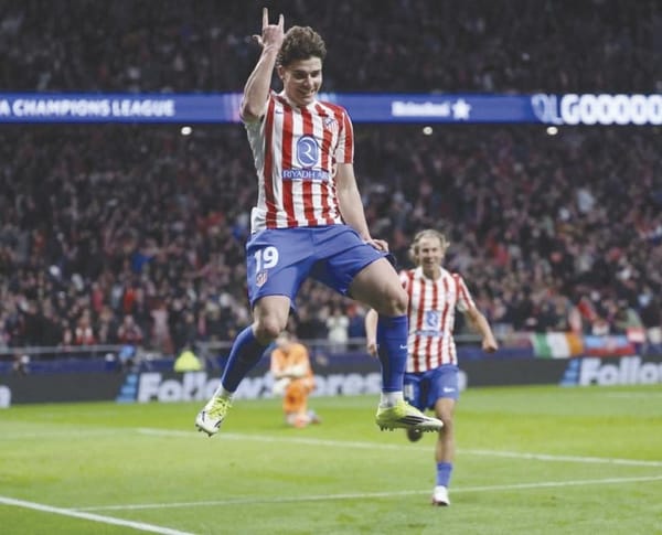 ¡GOLEA ATLÉTICO AL TOTTENHAM Y PONE UN PIE EN CUARTOS!