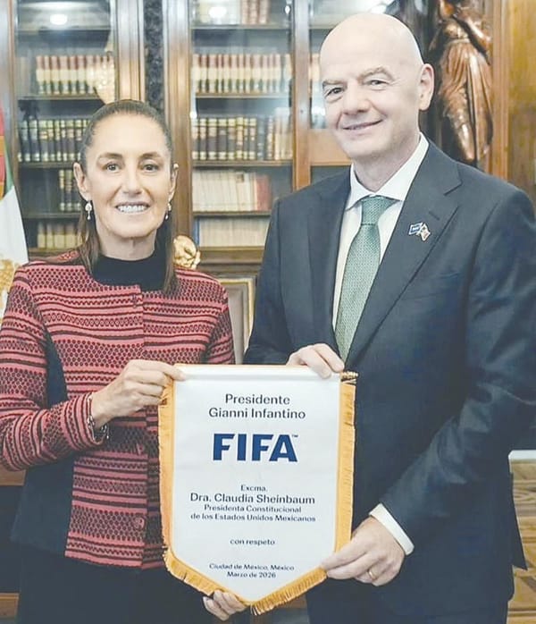 ¡PROMETE SHEINBAUM A INFANTINO QUE TODO SALDRÁ MUY BIEN!