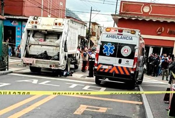 ¡CAMIÓN DE LA LIMPIA PÚBLICA MATÓ A CICLISTA!