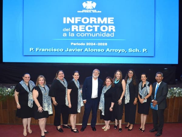 RECTOR DE LA UNIVERSIDAD CRISTÓBAL COLÓN PRESENTA INFORME A LA COMUNIDAD