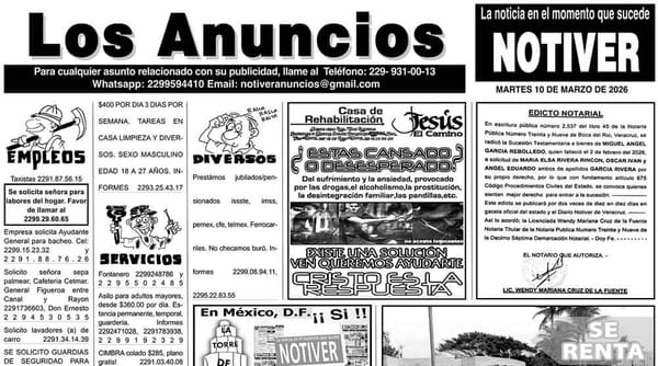 ...LOS ANUNCIOS, AVISOS Y DEMÁS! - MARTES, 10 DE MARZO 2026