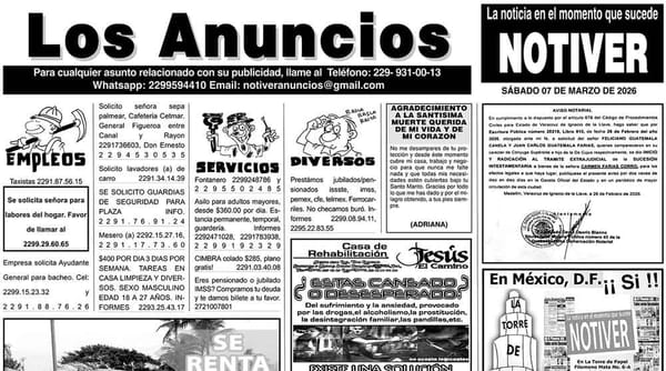 ...LOS ANUNCIOS, AVISOS Y DEMÁS! - SÁBADO, 7 DE MARZO 2026