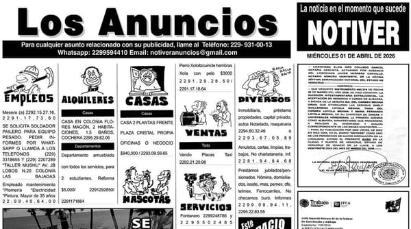 ...LOS ANUNCIOS, AVISOS Y DEMÁS! - MIÉRCOLES, 1 DE ABRIL 2026
